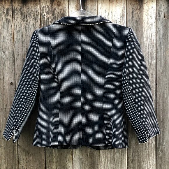 Sandra Darren Vintage Cottagecore Polka Dot Blazer Size 6 - Picture 5 of 6